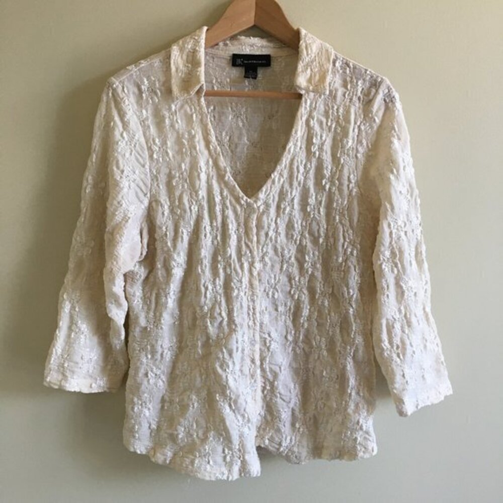 International Concept Button Down Jacket Collared - image 1